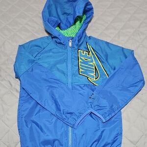 Nike Vibrant Blue Jacket with Green Accents